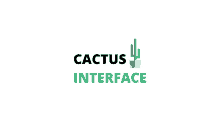 a logo for cactus interface with a cactus on it