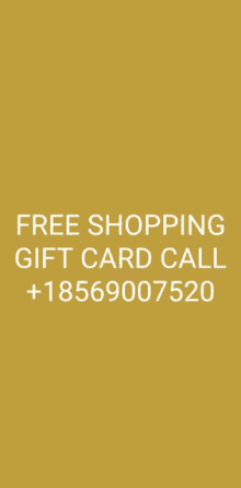 a free shopping gift card call is written on a yellow background