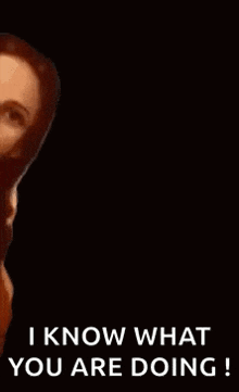 a painting of jesus with the words `` i know what you are doing '' written on it .