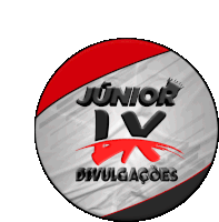 a logo for junior iv devulgacoes has a red ribbon on it