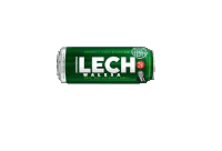 a green can of lech premium walesa beer