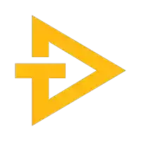 a yellow triangle with an arrow pointing right