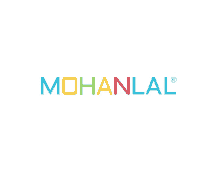 a colorful logo for mohanlal with a rainbow of colors