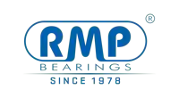 a blue logo for rmp bearings since 1978 on a white background