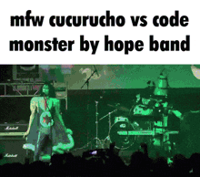 mfw cucurucho vs code monster by hope band is displayed on a screen