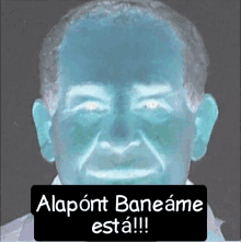 a picture of a man with the words alapont baneame esta written below it