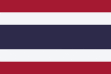 the flag of thailand is a red , white , and blue striped flag with a white stripe in the middle .