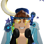 a cartoon character wearing headphones , sunglasses , and a horn .