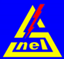 a yellow triangle with a red lightning bolt and the letter a on a blue background