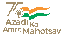 a logo for azadi ka amrit mahotsav with a flag on it