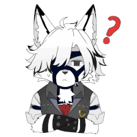 a drawing of a furry character with a question mark