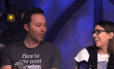 a man is wearing a shirt that says how do you want on it