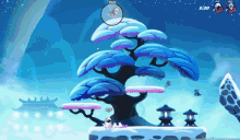 a screenshot of a video game with a tree in the background and the time of 5:30