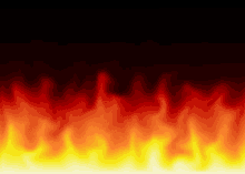 a close up of a fire flame on a black background .