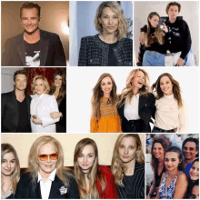 a collage of pictures of people including a man and two women