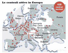 a map of europe with the number 439 on it