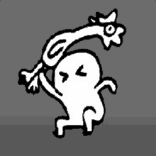 a black and white drawing of a ghost with a scarf around its neck .