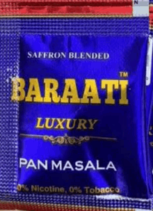 a bag of saffron blended luxury pan masala tobacco