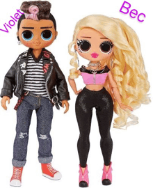 a boy and a girl are standing next to each other .