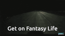 a computer screen with the words get on fantasy life