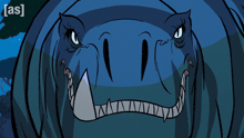 a cartoon drawing of a monster with the letters [ as ] on the bottom