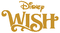 a logo for disney wish with a white background