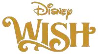 a logo for disney wish with a white background