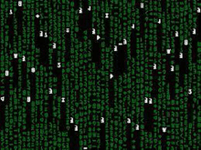 a matrix background with a lot of numbers on it