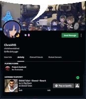 a screenshot of chrisvhs 's spotify profile