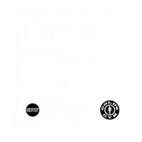 a poster that says the key to success is action and gold 's gym