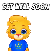a cartoon bear is holding a bouquet of flowers and the words get well soon