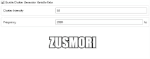 a screenshot of a chatter generator with the word zusmori at the bottom