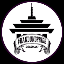 a black and white logo that says ' bandungpride roleplay ' on it