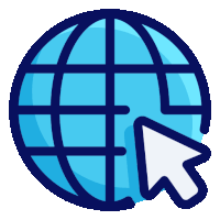 a globe with an arrow pointing to it