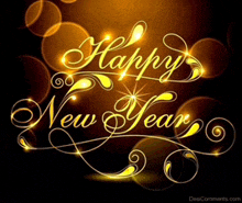 a greeting card with the words happy new year