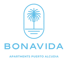 a logo for bonavida apartments puerto alcudia