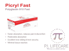 a box of picryl fast polyglectrin 910 fast