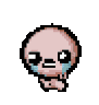 a pixel art of a girl with a red bow on her head .