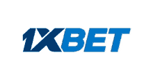 a blue and black logo for 1xbet