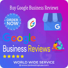 a purple and blue banner that says `` buy google business reviews ''