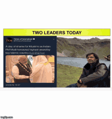 a tweet from the times of islamabad shows pm modi and imran khan