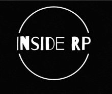 inside rp is written on a black background in a white circle