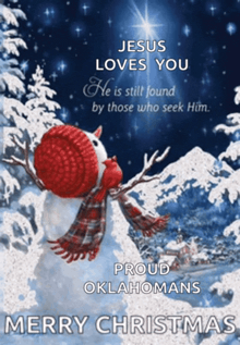 jesus loves you he is still found by those who seek him proud oklahoma christmas