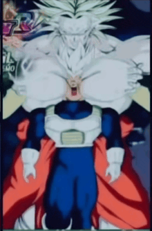 a blurred image of a cartoon character with the word rr on it