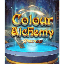 a video game called colour alchemy has a blue circle in the middle