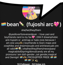 a black background with a picture of a person and the name bean on it