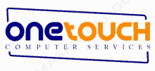 a logo for onetouch computer services is shown