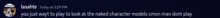 a dark blue background with a blurred image of a naked character