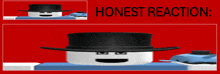 a picture of a snowman with a top hat and the words honest reaction on the bottom