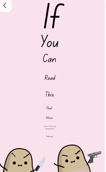 if you can read this that means you are to close to my phone please look off